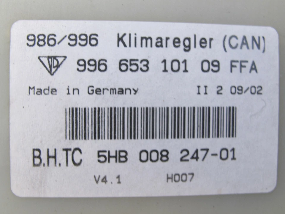 Porsche 911 996 2002 aire acondicionado calefacción temperatura climatizador panel interruptor Foto 3 de 4