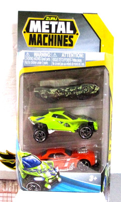 2019 Zuru Metal Machines 3-Pack Defender, Raider & Poison Ivy Diecast Vehicles