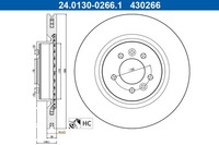 2X Bremsscheibe ATE 24.0130-0266.1 FüR Landrover Range Rover Sport 2 L494 5 L462