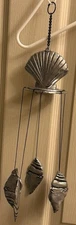 Vintage House Of Lloyd Natures Harmony Pewter Seashell Wind Chimes New 