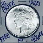 1925 SILVER PEACE DOLLAR AUTHENTIC HI GRADE U.S. MINT COIN FREE SHIPPING 9069