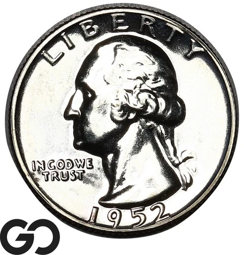 1952 Washington Quarter PROOF, Superb Gem PR++