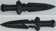 Black Obsidian Carved Dagger Knife 5.75" | Etched Crystal Blade 66g Protection