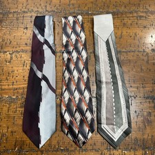 Vintage Pierre Cardin 100 Silk Necktie Tie Lot Of 3