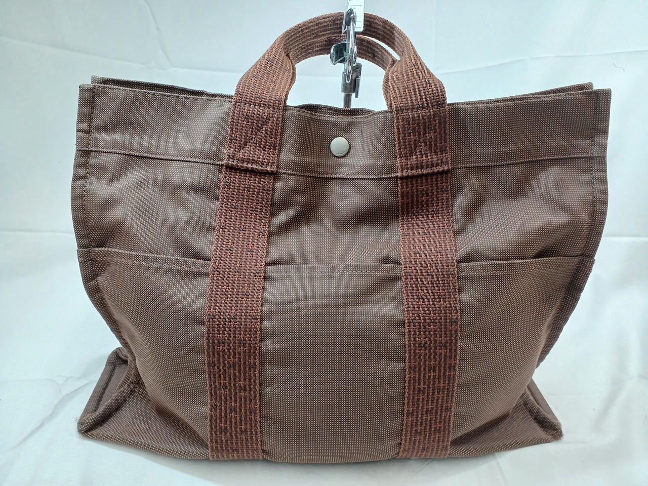 Hermes Aleline MM Leather Shoulder Bag in Neutral Tones