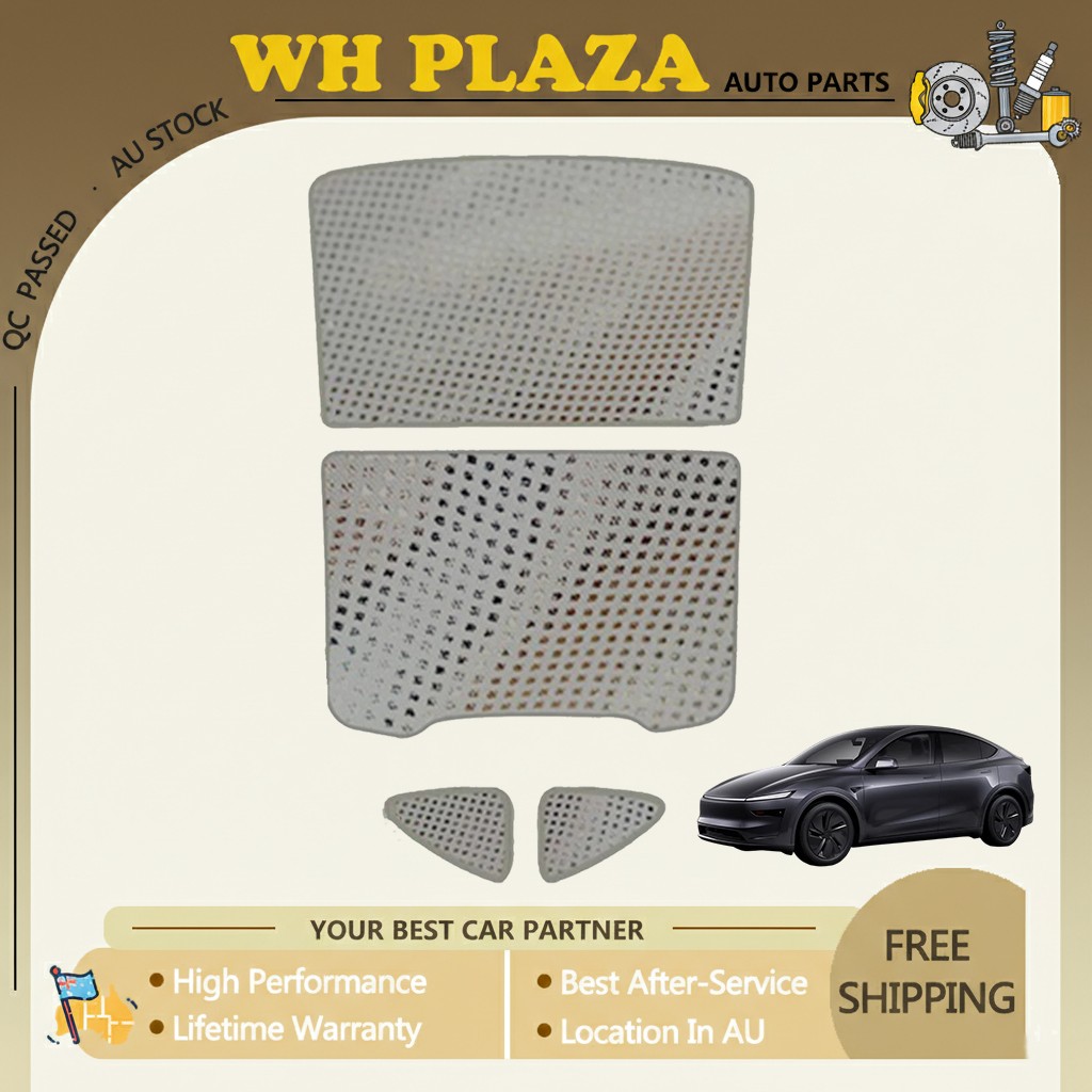 Waterproof Glass Roof Sunshade Mesh White Cover For Tesla Model Y Juniper 2025+