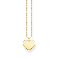 Thomas Sabo Halskette Mit AnhäNger Herz Silber Vergoldet KE2128-413-39