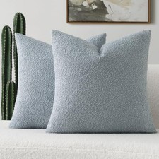 Pack of 2 Decorative Throw Pillow Covers 18" x 18" Pack of 2 Dusty Blue