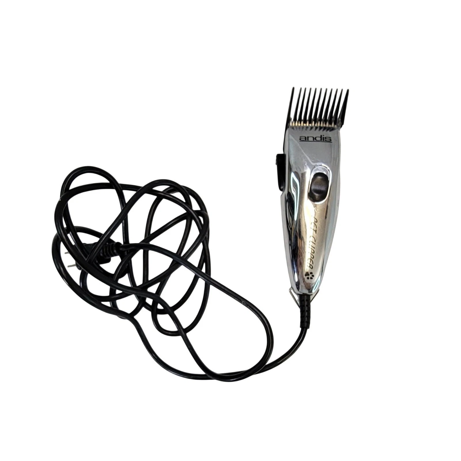 Andis Pet Clipper Corded Electric Chrome Silver Professional Grooming Tool