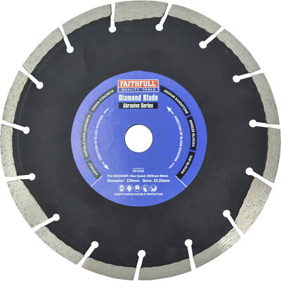 Faithfull Diamanttrennscheibe für Schleifmittel 230 mm 22 mm