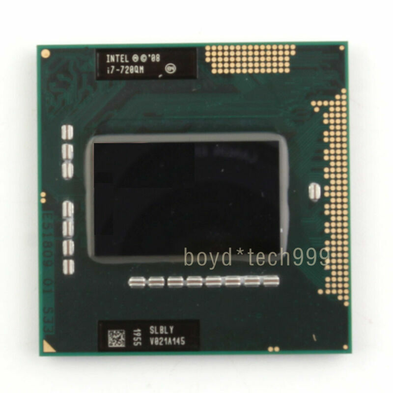 INTEL CORE I7-720QM PROCESSOR 1.6GHZ/6M/2.5GT/s（SLBLY）Socket G1