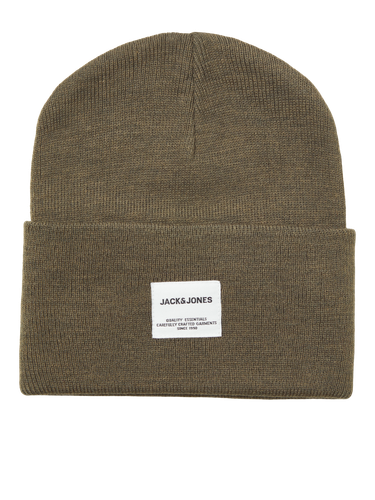 Jack&Jones Gorro Hombre Jaclong Knit Beanie Talla Única Negro Gris Verde Rojo - Imagen 17 de 18