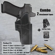 Holster Fits Glock 17 17L 22 31 g31 G17 G22 gen 5 Gen4 9mm 40 Adjusting Holder