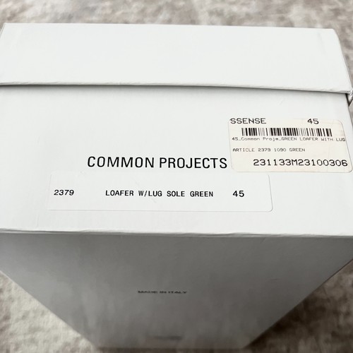 Common Projects Loafer - Green w/ Lug Sole Size 45 - Picture 3 of 8