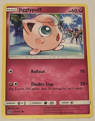 Pokemon TCG - Jigglypuff - 71/111 - Sun & Moon Crimson Invasion