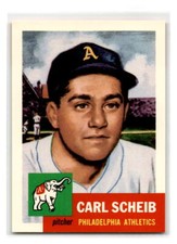 1991 Topps Archives 1953 - #57 - Carl Scheib - Philadelphia Athletics
