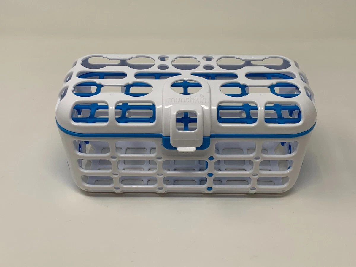 Munchkin Dishwasher Basket for Baby Bottle Parts & Accessories Blue & White