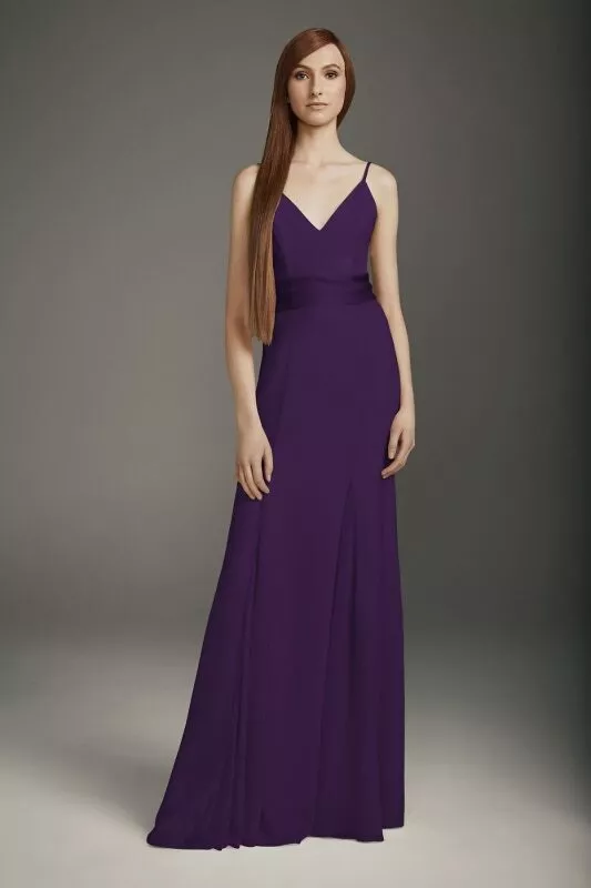 Vera wang amethyst bridesmaid clearance dress