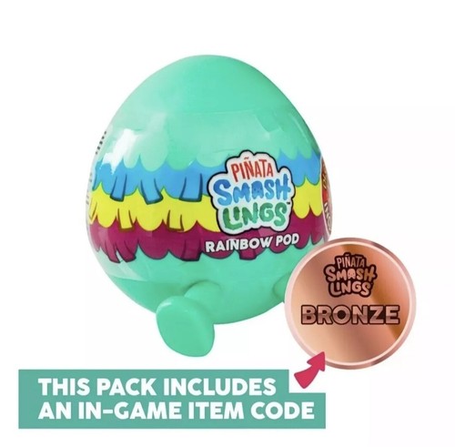 Pinata Smashlings Rainbow Pods ROBLOX Series 1 DUSTY With Unused Code NEW - Picture 5 of 8