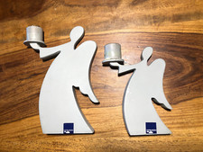 Leonardo 2 Kerzenständer Engel Silhouetten 2er Set 21cm und 16,5cm