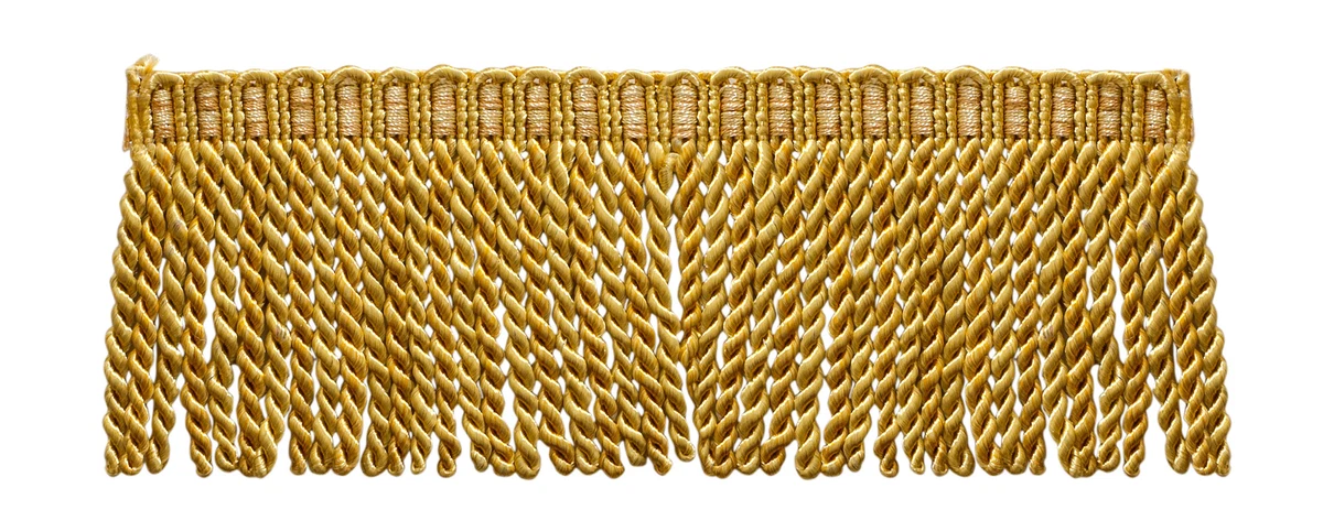 Oro Antico 3.75 " Nappa Frangia Rustico Oro [ad Yard - Foto 2