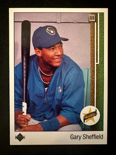 1989 Upper Deck Star Rookie #13 Gary Sheffield (RC) Error Upside Down SS
