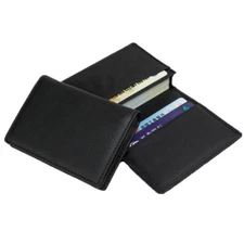Genuine Leather Minimalist Card Case Wallet Front Pocket Business Card Holder