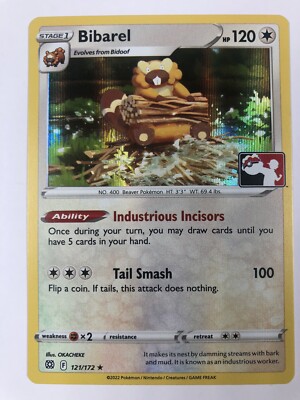 Pokemon Bibarel Prize Pack Series 3 Holo 121/172 NM