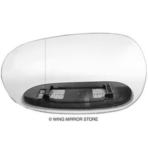 Left side for Saab 9-5 03-08 Wide Angle heated wing mirror glass clip on