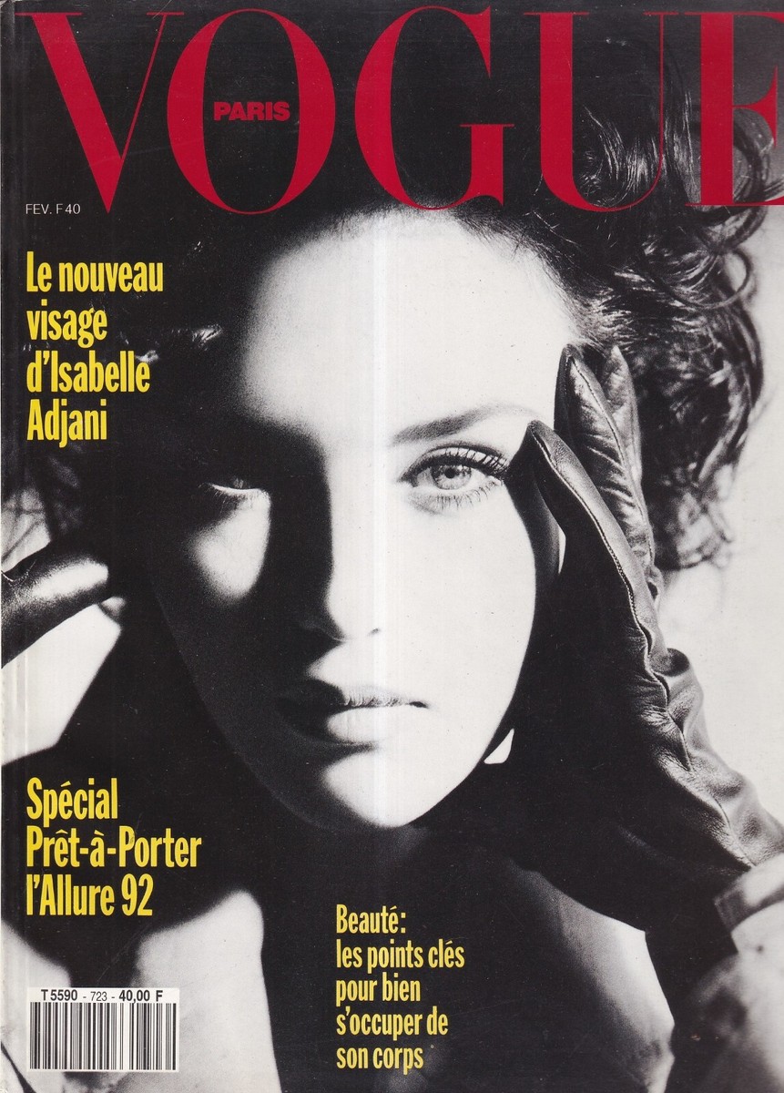 VOGUE PARIS 1992 ISABELLE ADJANI PAULINA YASMEEN GHAURI CLAUDIA