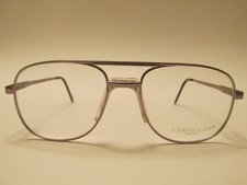 Looking Glass 8044 PTR Vintage Rare Gray Metal Aviator Eyeglasses