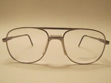 Looking Glass 8044 PTR Vintage Rare Gray Metal Aviator Eyeglasses  