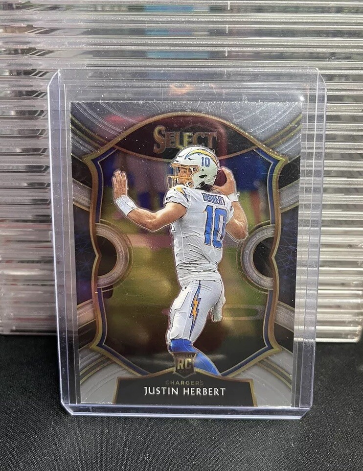 2020 Panini Select Justin Herbert Rookie Concourse Level Chargers #44 Mint