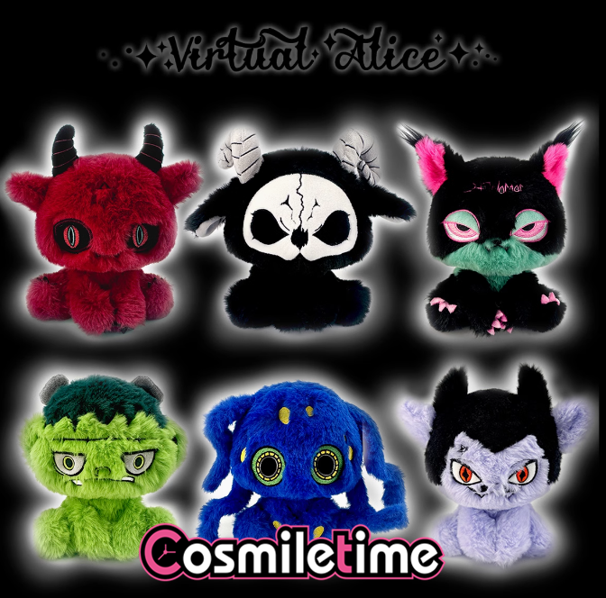 国内作家　子悪魔　珍獣ぬいぐるみ　スチームパンク　55㎝！超BIG！DEVIL Cute Gothic Original Alice Death Devil 20cm Plush Doll Stuffed