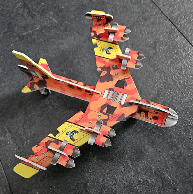 2x Zum Selbermachen Schaumstoffkarton 3D Puzzle Flugzeuge Flugzeug Kampfjet Hubschrauber Modelle