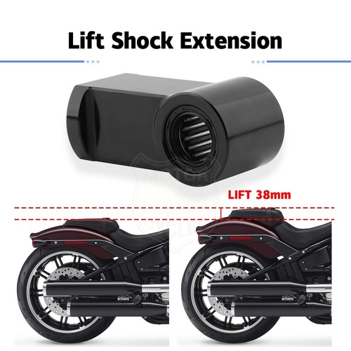 CNC 1-1/4" Rear Lift Shock Mount Extension Extender For Harley Softail 2018-2023 - Picture 3 of 10