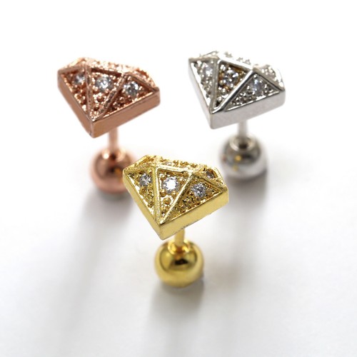Gem Crystal Ear Cartilage Helix Ring Bar Stud Ear Cuff Climber Piercing Earring - Picture 3 of 268