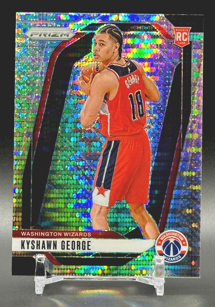 2024-25 Panini Prizm Kyshawn George PULSAR RC #257 Wizards