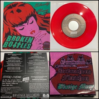 BROKEN BOTTLES Bloody Mary 7  Vinyl Rare Sleeve 100-Stitches U.S. Bombs Smogtown