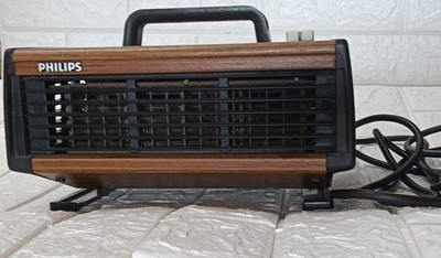 VINTAGE PHILIPS HD 3240 ELECTRIC FAN HEATER 2000W 220V WOOD EFFECT RETRO