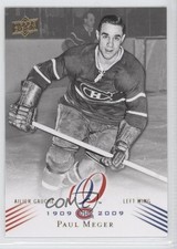 2008-09 Upper Deck Montreal Canadiens Centennial Set Paul Meger #148 0a1