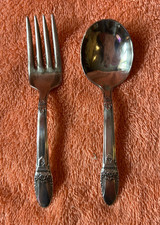 Vintage Silverplate 1847 Rogers Bros Baby Fork  Spoon Free Shipping