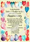 NEW To My Amazing Sister and Brother In Law On Your Wedding Anniversary A5 Card
