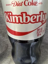 Share a Coke with Kimberly 2025 Personalized Gift Coca~Cola Bottle 20oz Diet Kim