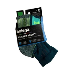 Balega Unisex Blister Resist Performance Quarter Socks, Deep Teal, Size XLarge
