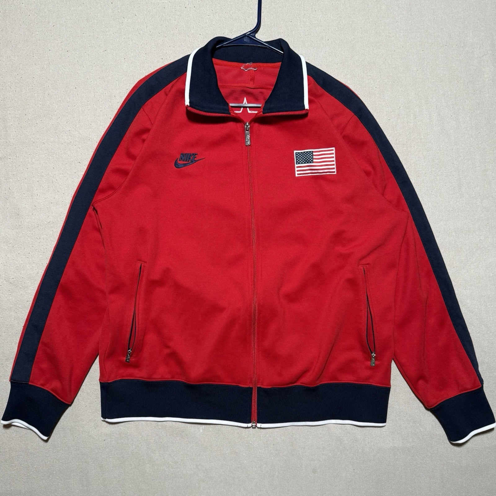 SACAI X NIKE Giacca Vintage Nike USA Basket Olympic Track Uomo XL Dream Team Logo 2010