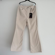 Levis 70s Rise High Flare Corduroy Pants Womens 33x34 Ivory Bell Bottom Boho
