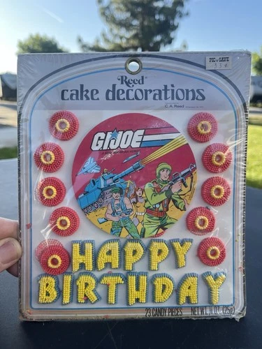 New ListingVINTAGE GI Joe Candy Birthday Cake Topper New In Package 1983