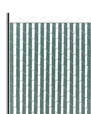 4' Green Privacy Slats | Double-Wall HDPE Vertical for Chain-Link Fence