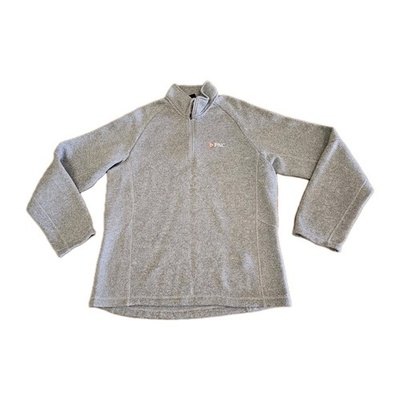 #ad #ad PNC Bank Devons Jon 1 4 Zip Pullover Dark Gray Mens Size large $10.45